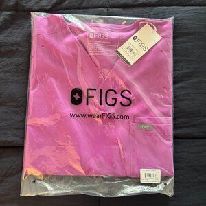 FIGS Leon Top and Axim Pants Scrub Set - Ultraberry (BRAND NEW) (LIMITED COLOR)